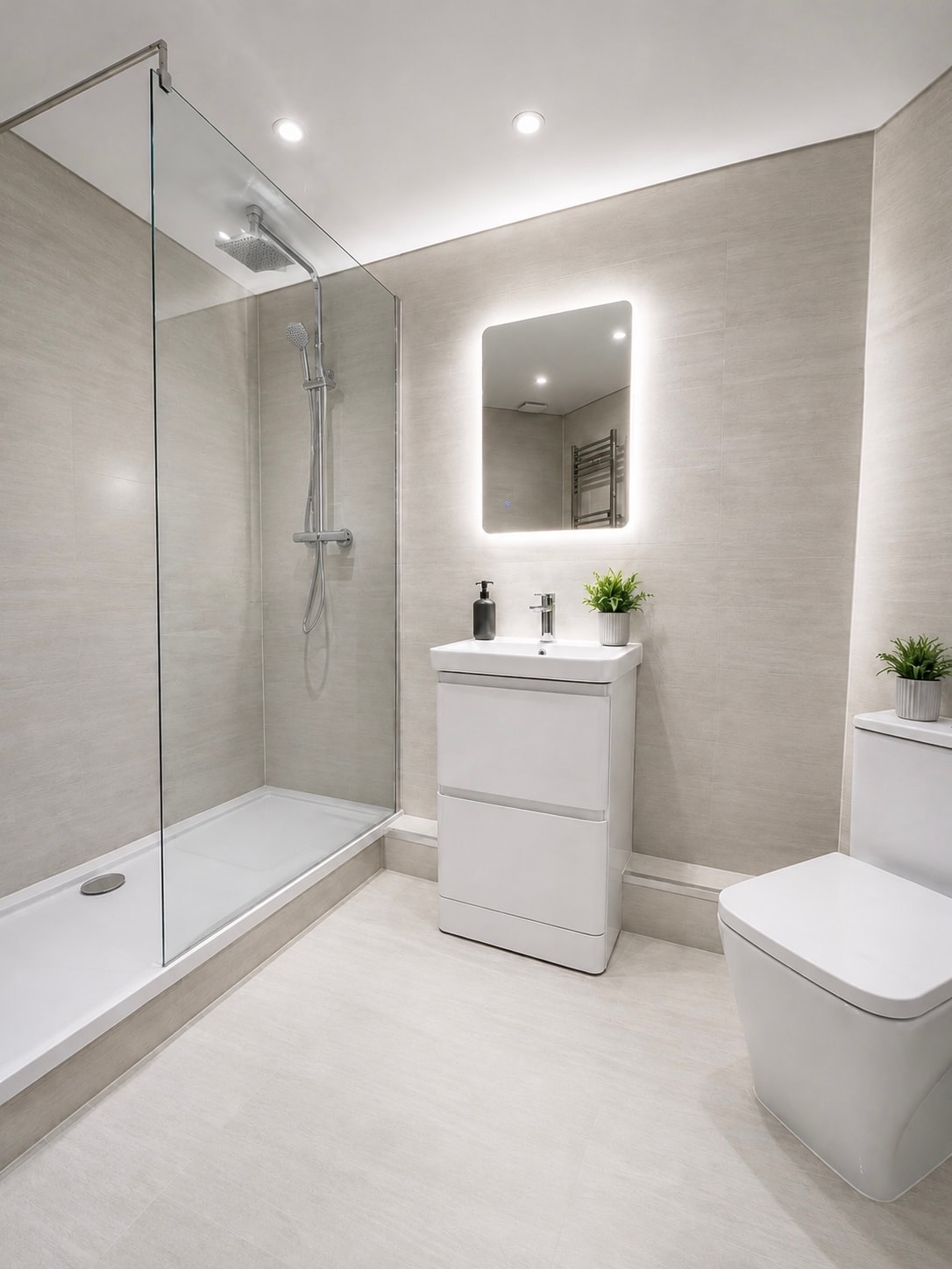 Monochrome Wet Room, Salford